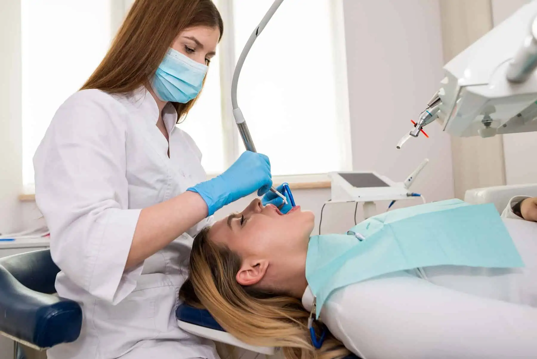 Periodontal therapy treatment in progress